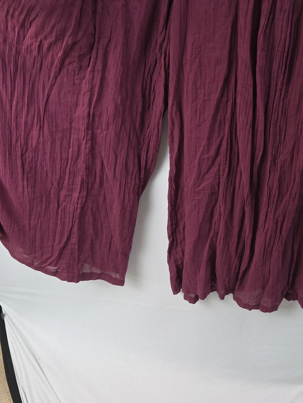 Free People Free-est Harlem Wide Leg Pull Up Pants Sz XL Boho Bohemian Euro Boho - Picture 10 of 13